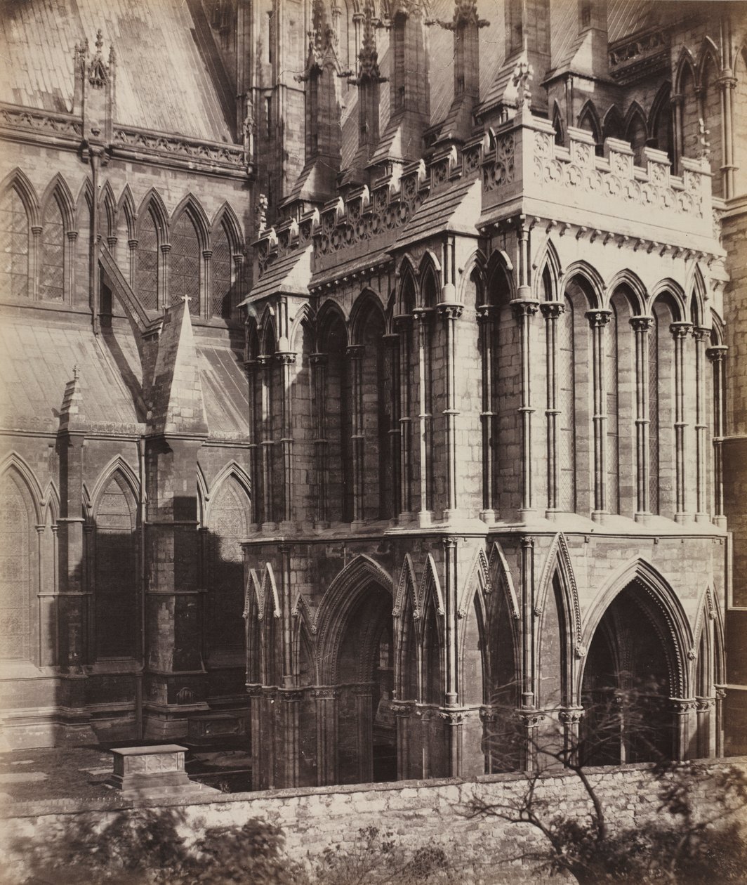 Katedra w Lincoln: ganek w Galilei autorstwa Roger Fenton