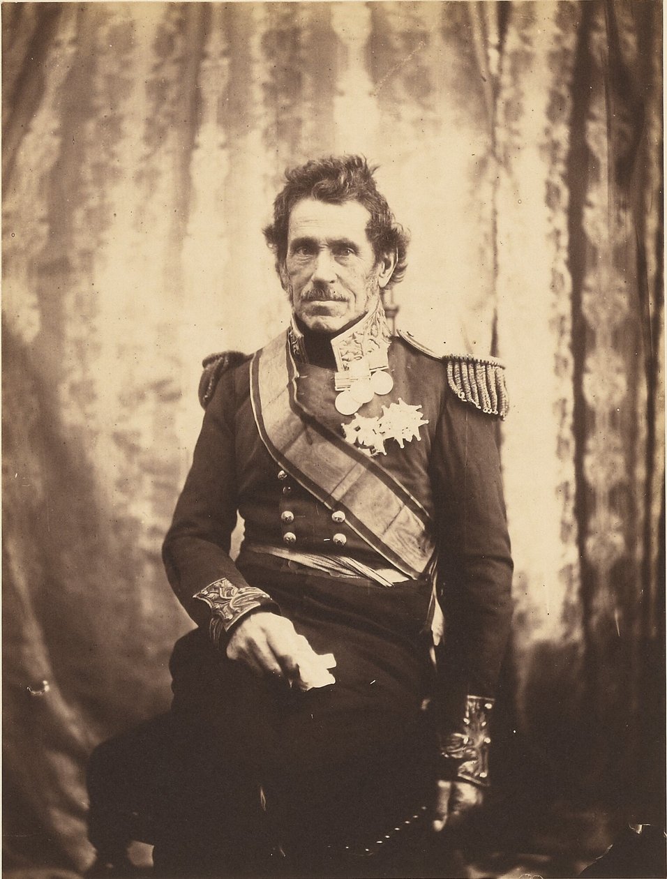 Generał porucznik Sir De Lacy Evans, G.C.B. autorstwa Roger Fenton