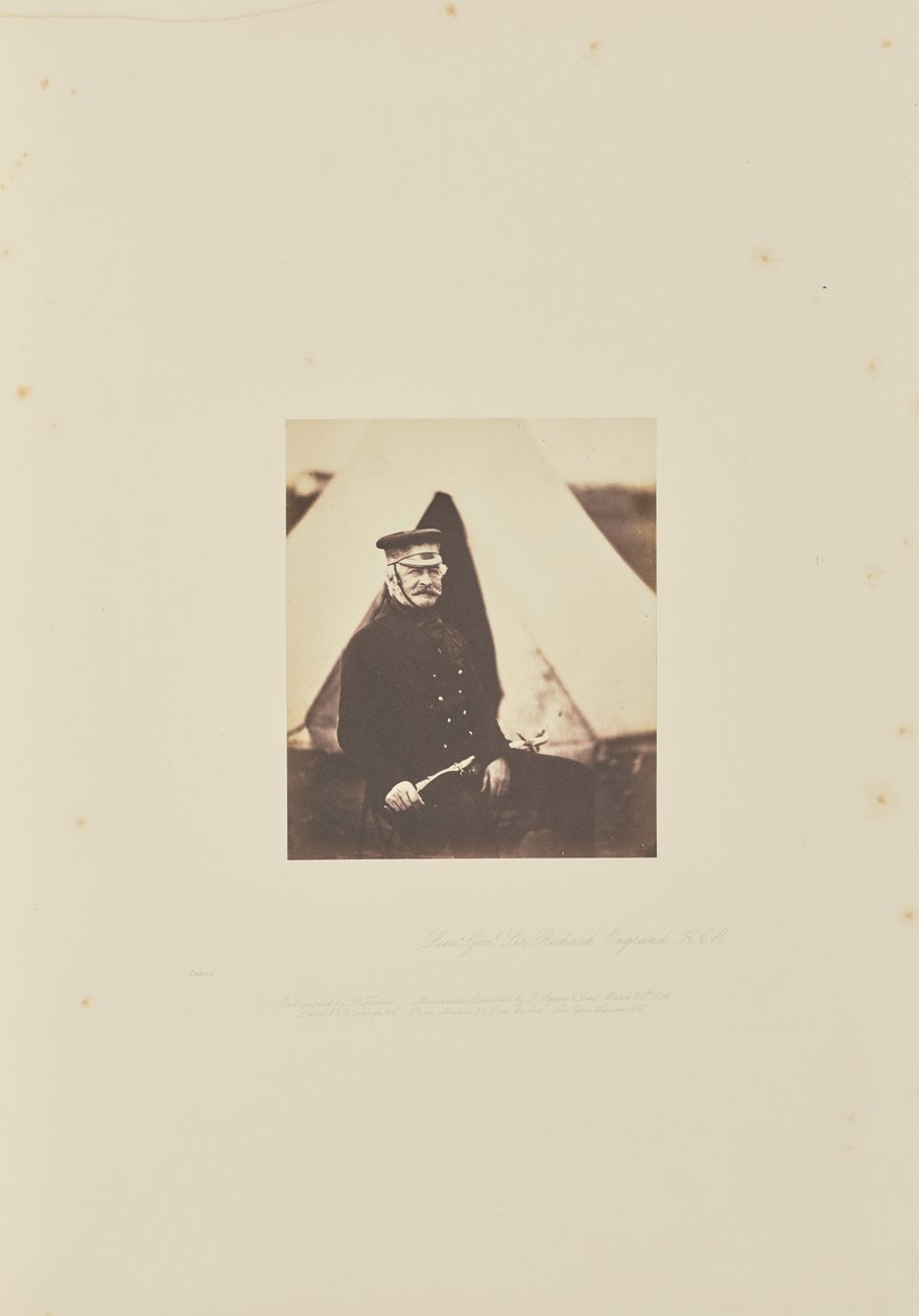 Generał broni Sir Richard England, K.C.B. autorstwa Roger Fenton