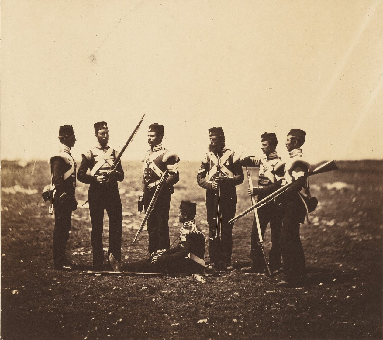 Mężczyźni z 68. pułku autorstwa Roger Fenton