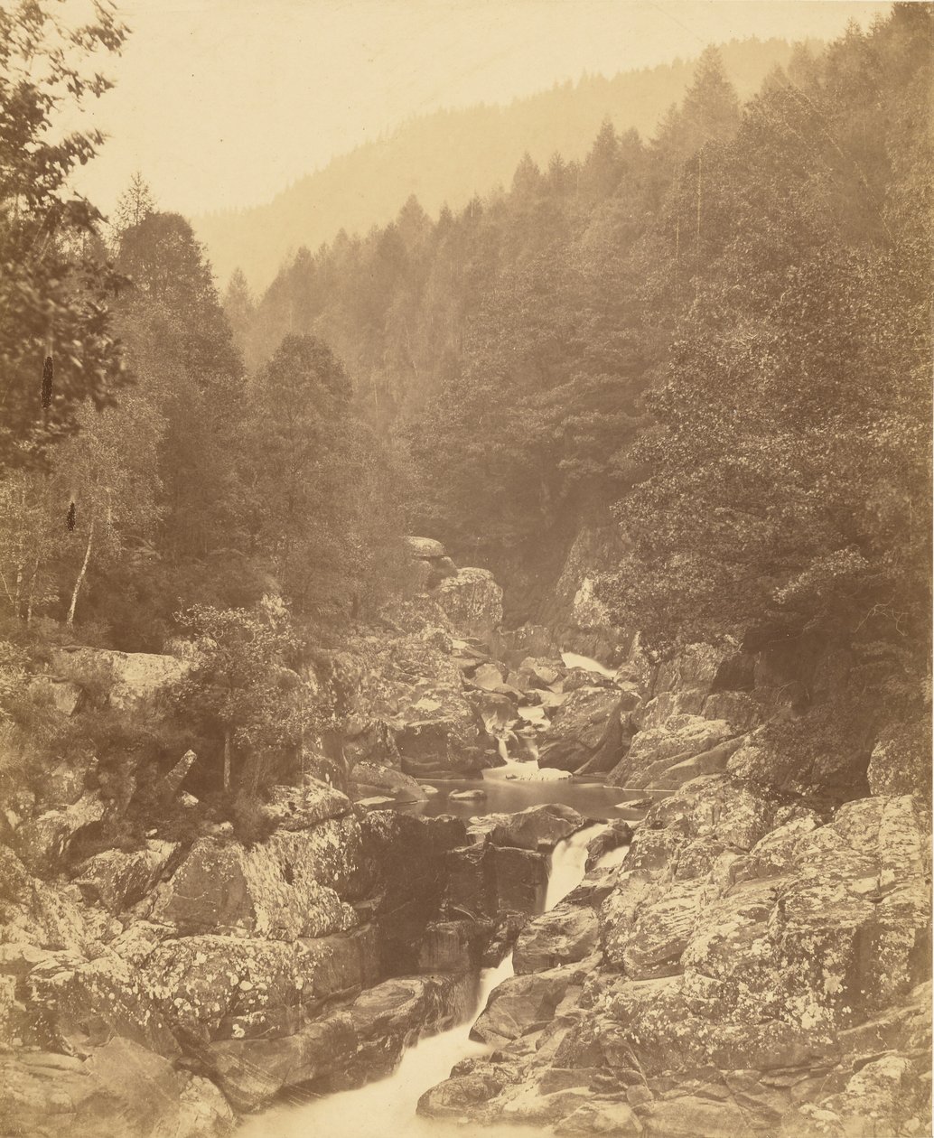 Nad Llugwy, poniżej wodospadów Swallow Falls. autorstwa Roger Fenton