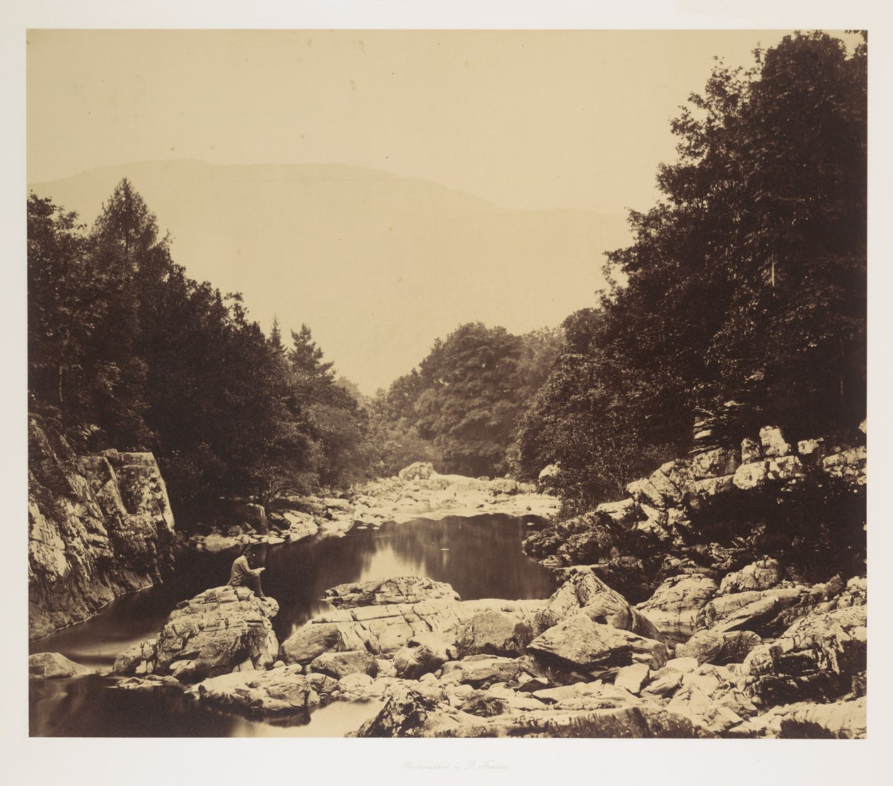 Na Llugwy, w pobliżu Bettws-y-Coed autorstwa Roger Fenton