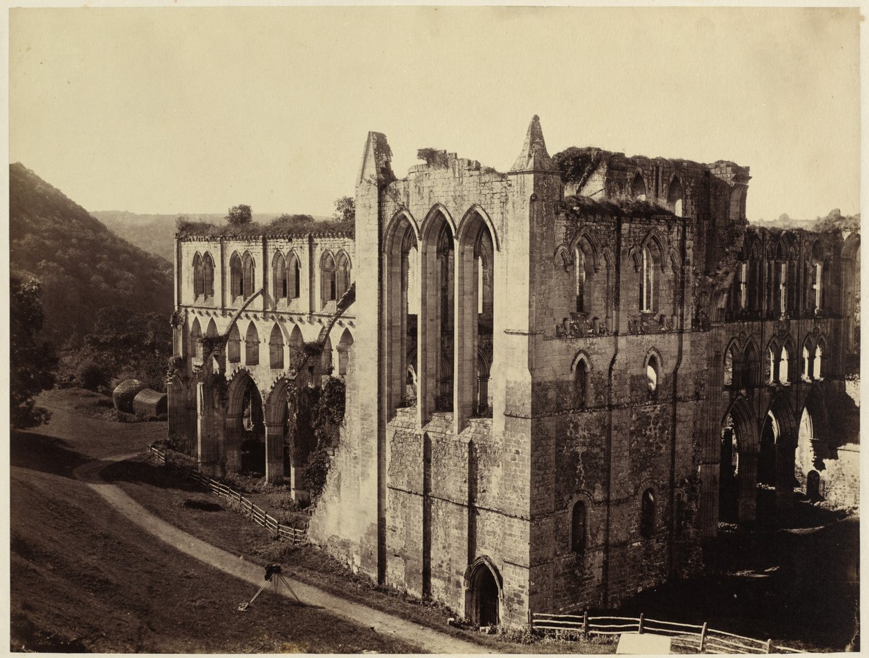 Opactwo Rievaulx, północna transept autorstwa Roger Fenton