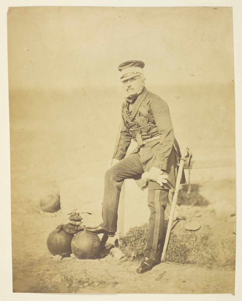 Sir Henry William Barnard (1799-1857), generał, szef sztabu; Zrobione na Krymie autorstwa Roger Fenton