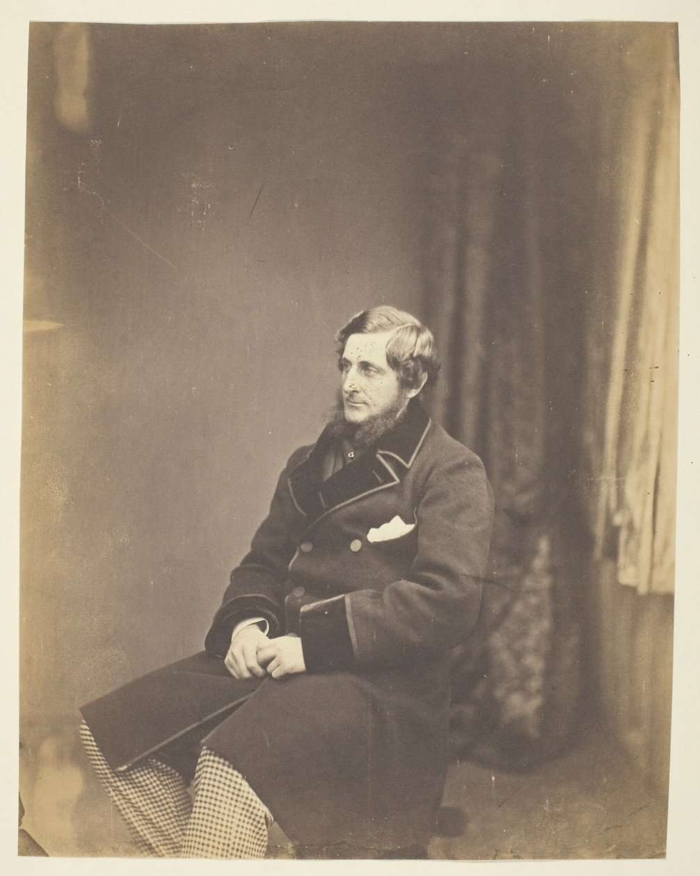 Sir J. Montagu Steele (1820–1890), sekretarz wojskowy na Krymie autorstwa Roger Fenton