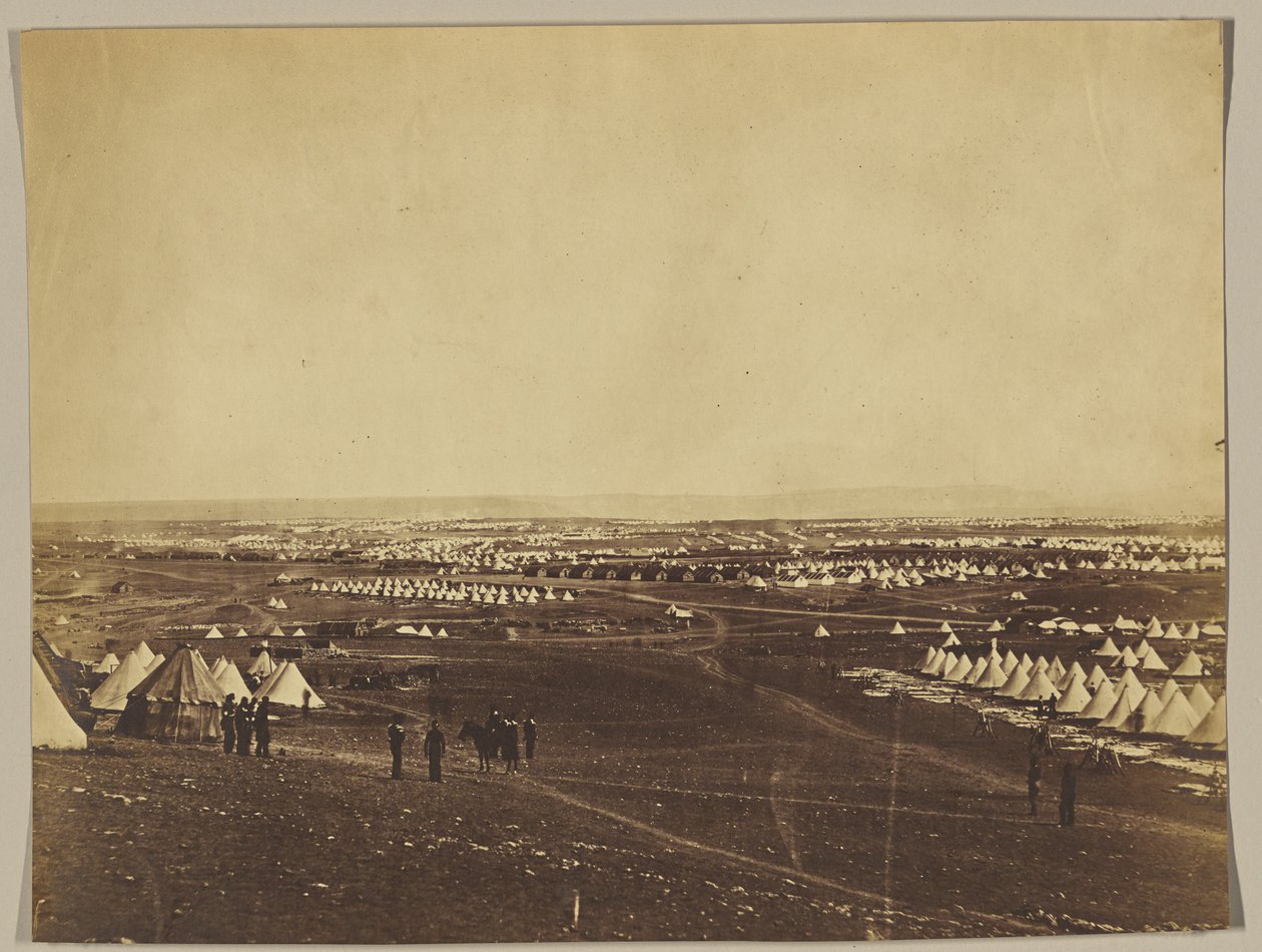 Obóz aliantów przed Sewastopolem autorstwa Roger Fenton