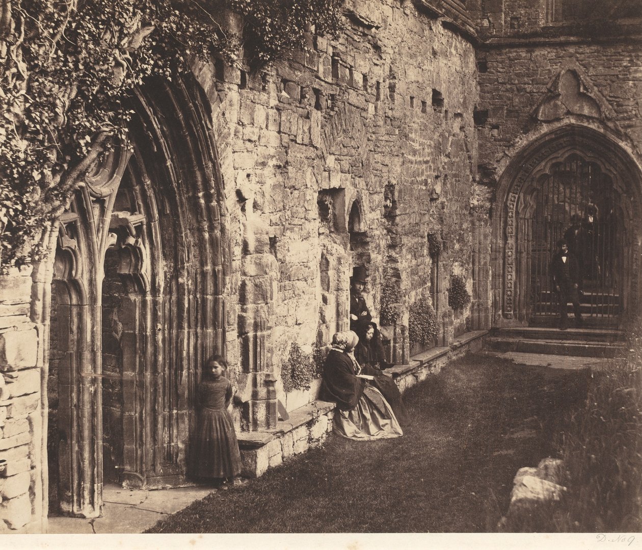 Krużganki, opactwo Tintern, 1854 (zdjęcie) autorstwa Roger Fenton