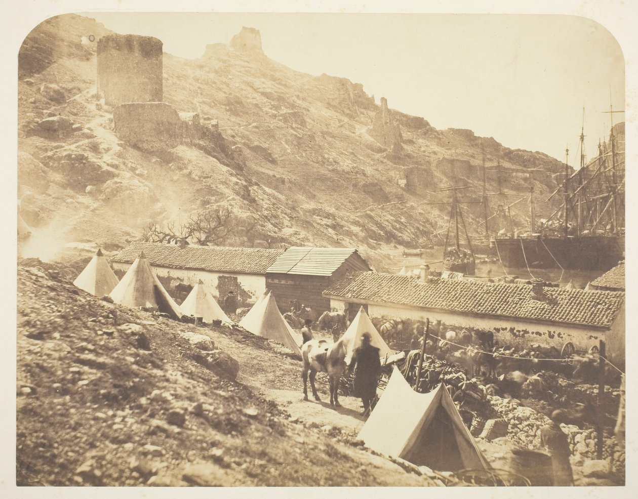 Zamek Genueński, Bałakława autorstwa Roger Fenton
