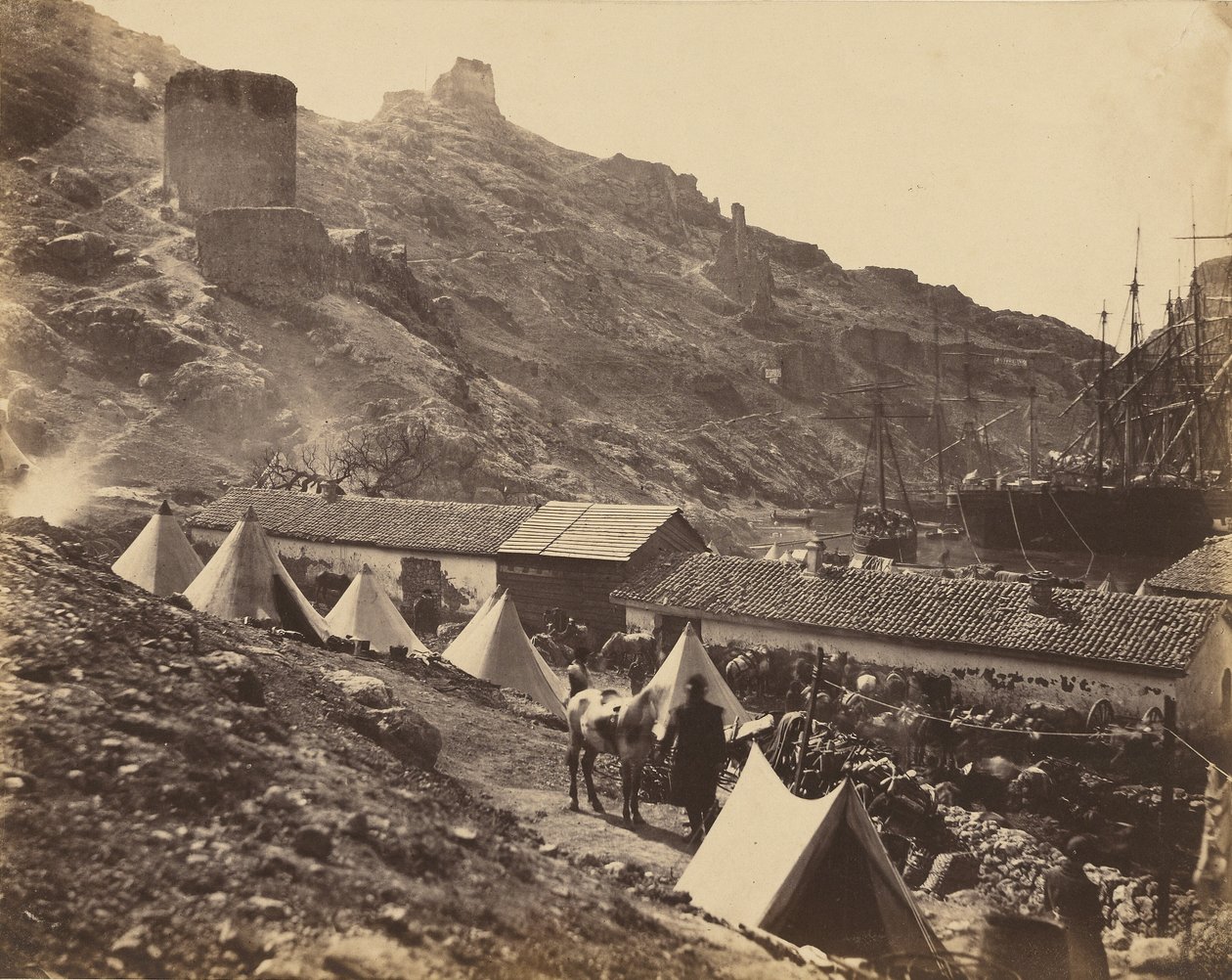 Zamek genueński, Bałakława autorstwa Roger Fenton