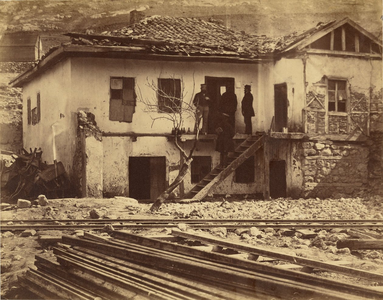 Stara poczta, Bałakława. autorstwa Roger Fenton