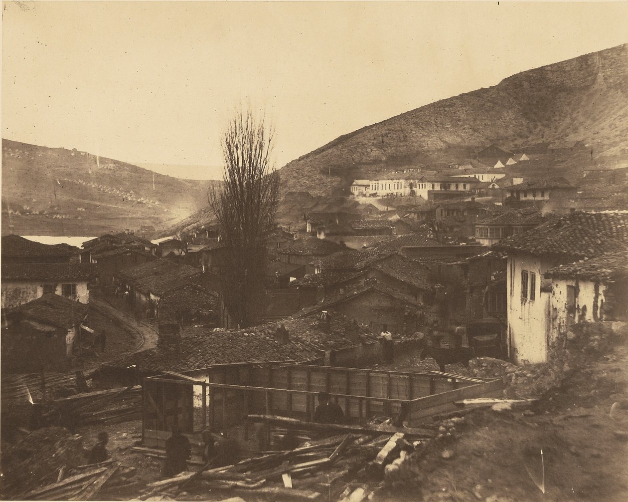 Ulica Kolejowa w Bałakławie autorstwa Roger Fenton