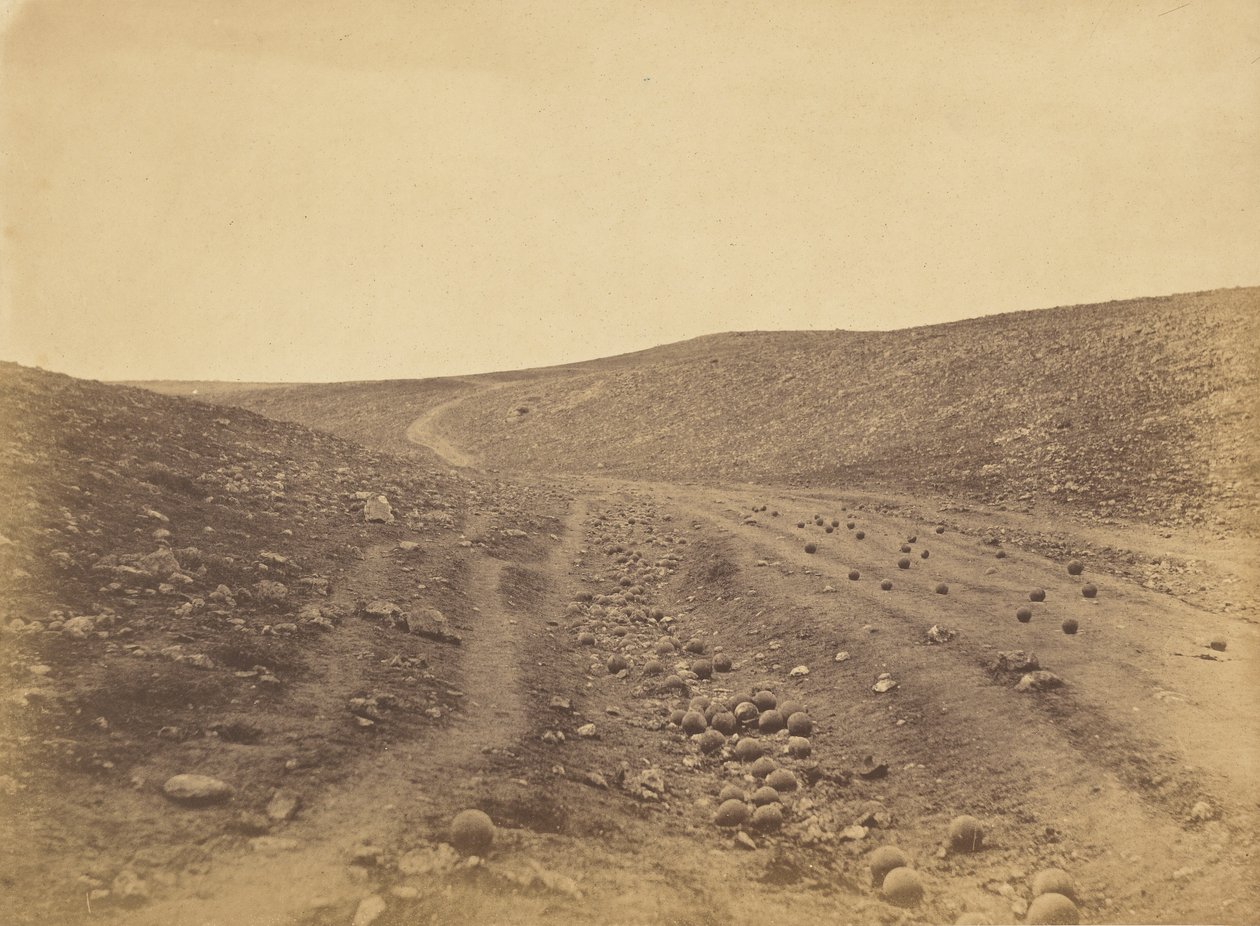 Dolina Cienia Śmierci autorstwa Roger Fenton