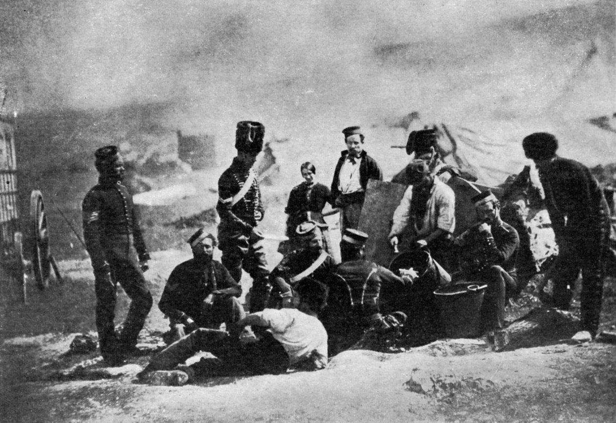 Kucharz VIII huzarów, wojna krymska, 1855, 1951 autorstwa Roger Fenton