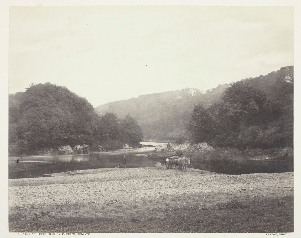 Widok na Ribble, Yorkshire autorstwa Roger Fenton