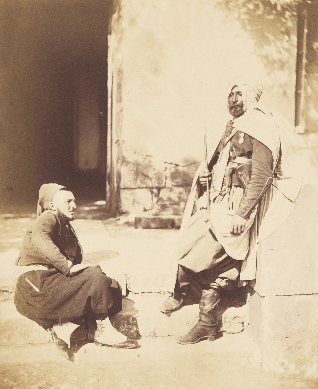 Żuaw i spahi, towarzysze marszałka Pélissiera autorstwa Roger Fenton