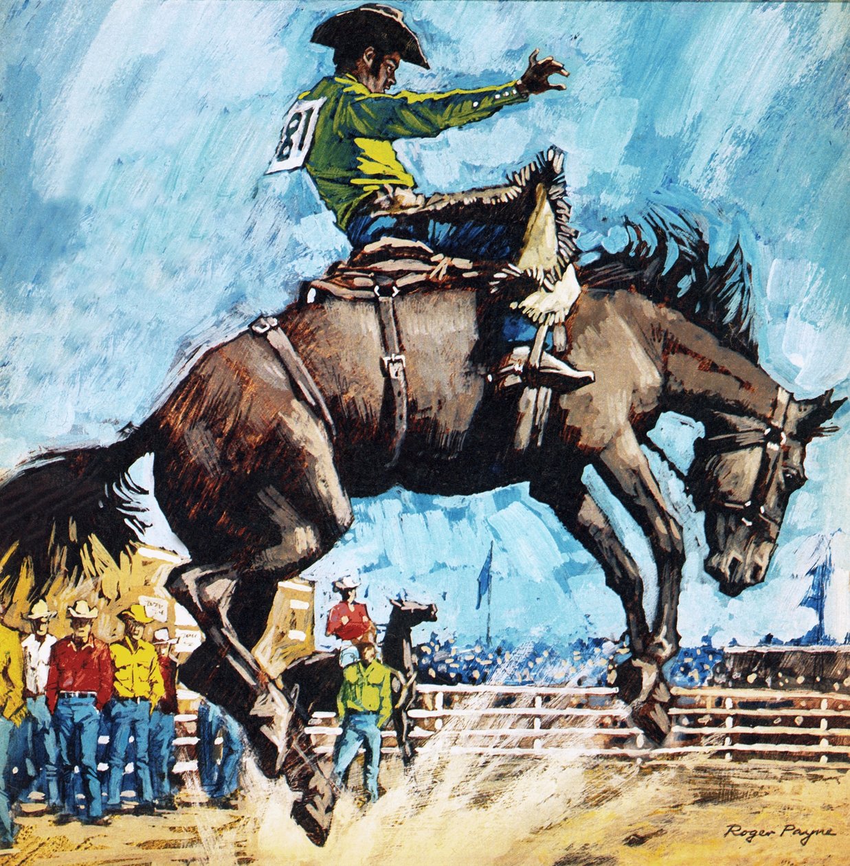 Larry Mahan, supergwiazda rodeo autorstwa Roger Payne