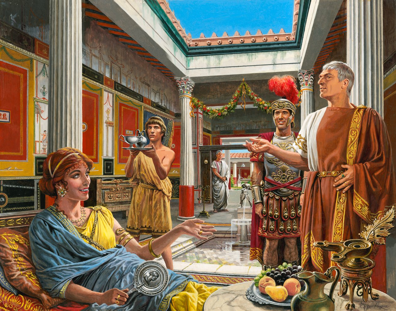 Życie w Pompejach autorstwa Roger Payne
