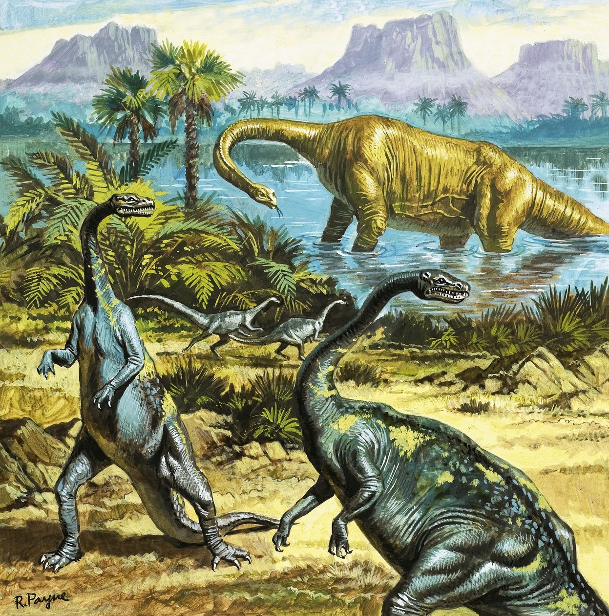 Niezidentyfikowane prehistoryczne stworzenia autorstwa Roger Payne