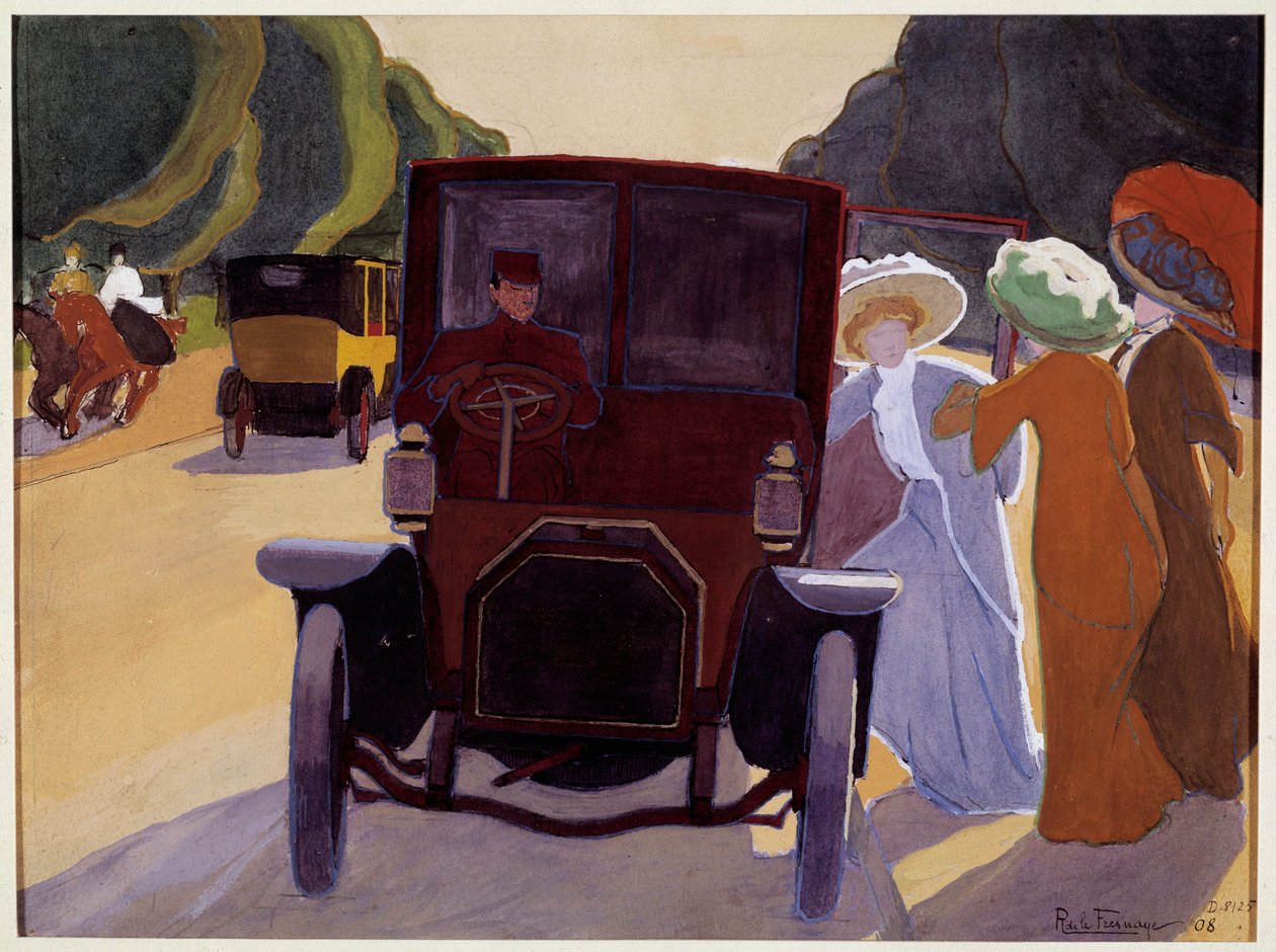 Belle Epoque „”Allee des acacias”” Obraz Roger de la Fresnaye (1885-1925) 1908 Paryż, Carnavalet Museum autorstwa Roger de La Fresnaye