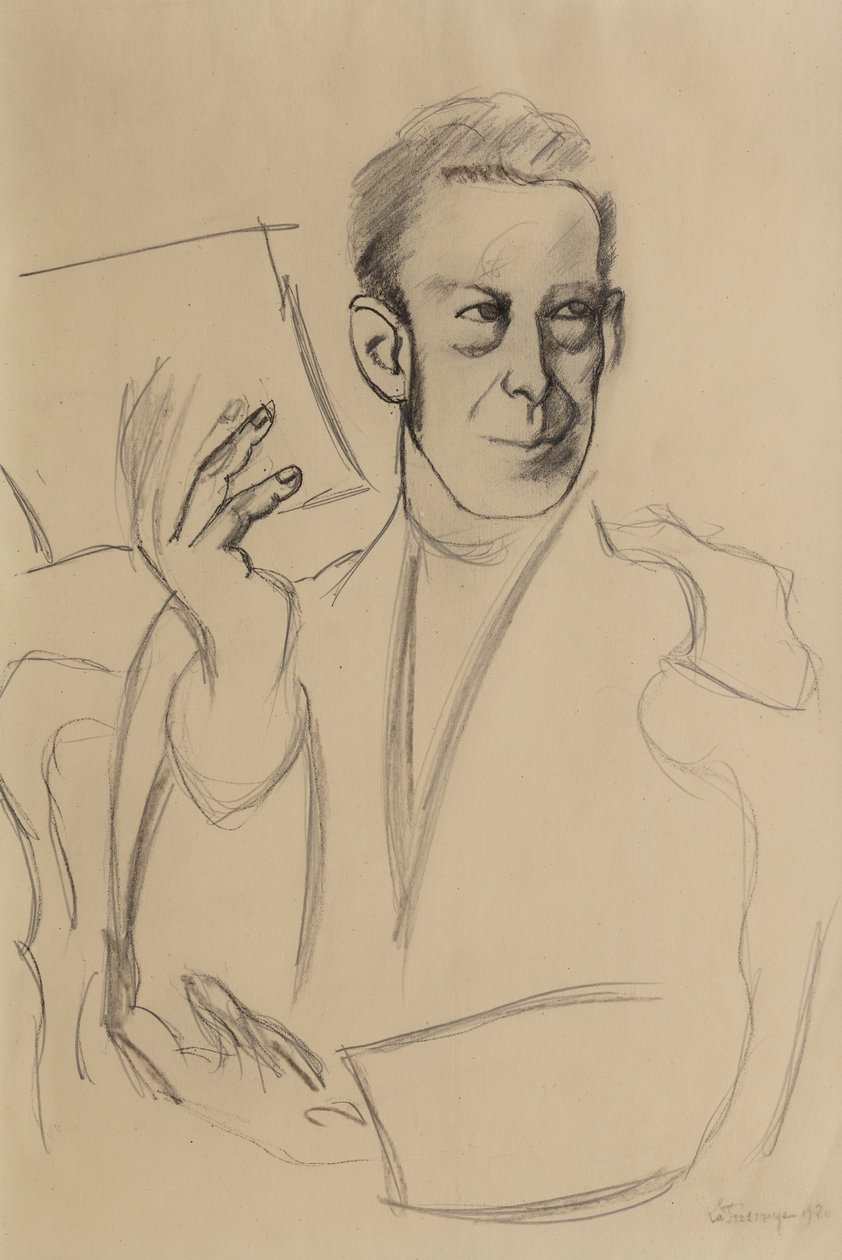 Studium do portretu Jeana-Louisa Gamperta autorstwa Roger de La Fresnaye