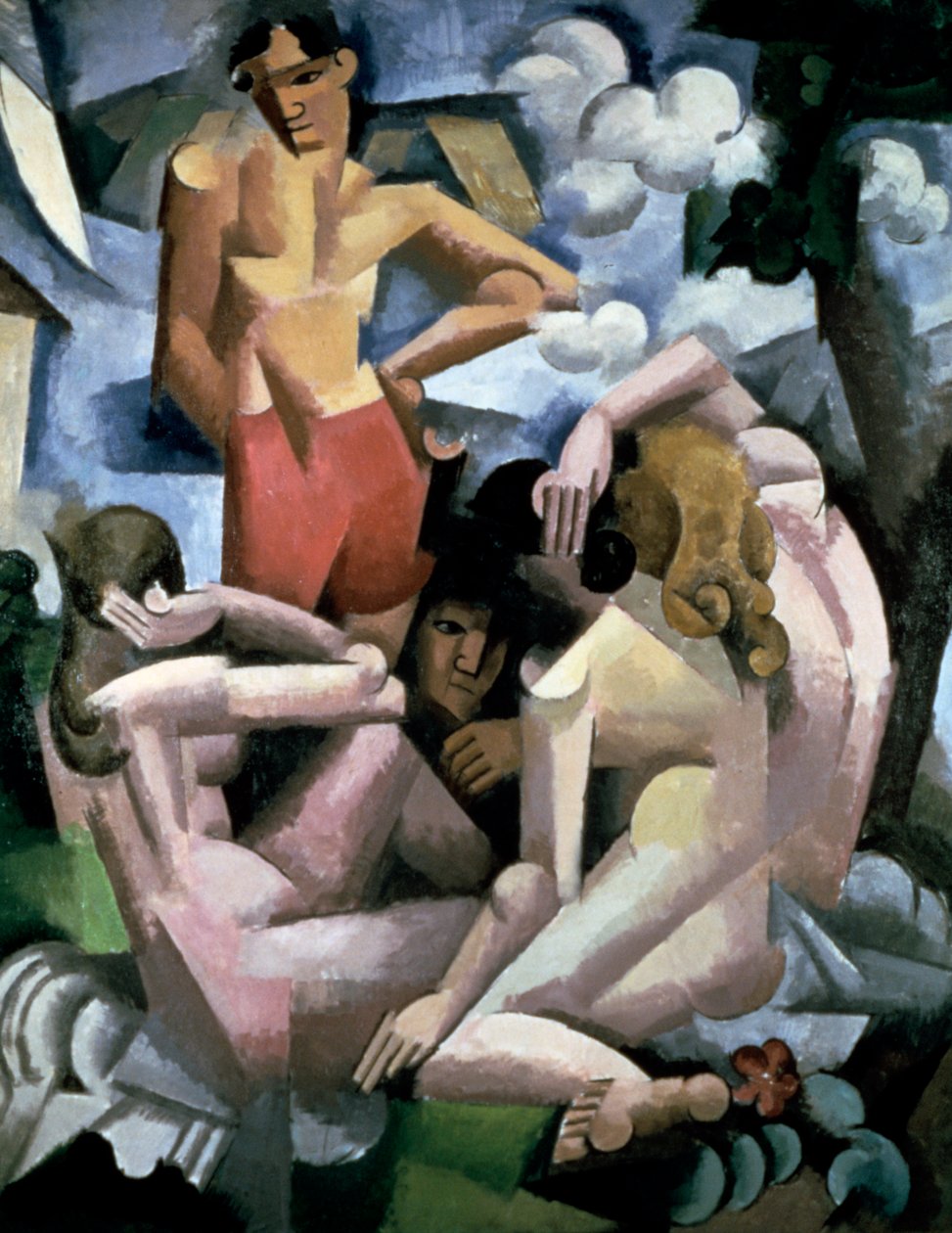 Kąpiący się, 1912. autorstwa Roger de La Fresnaye