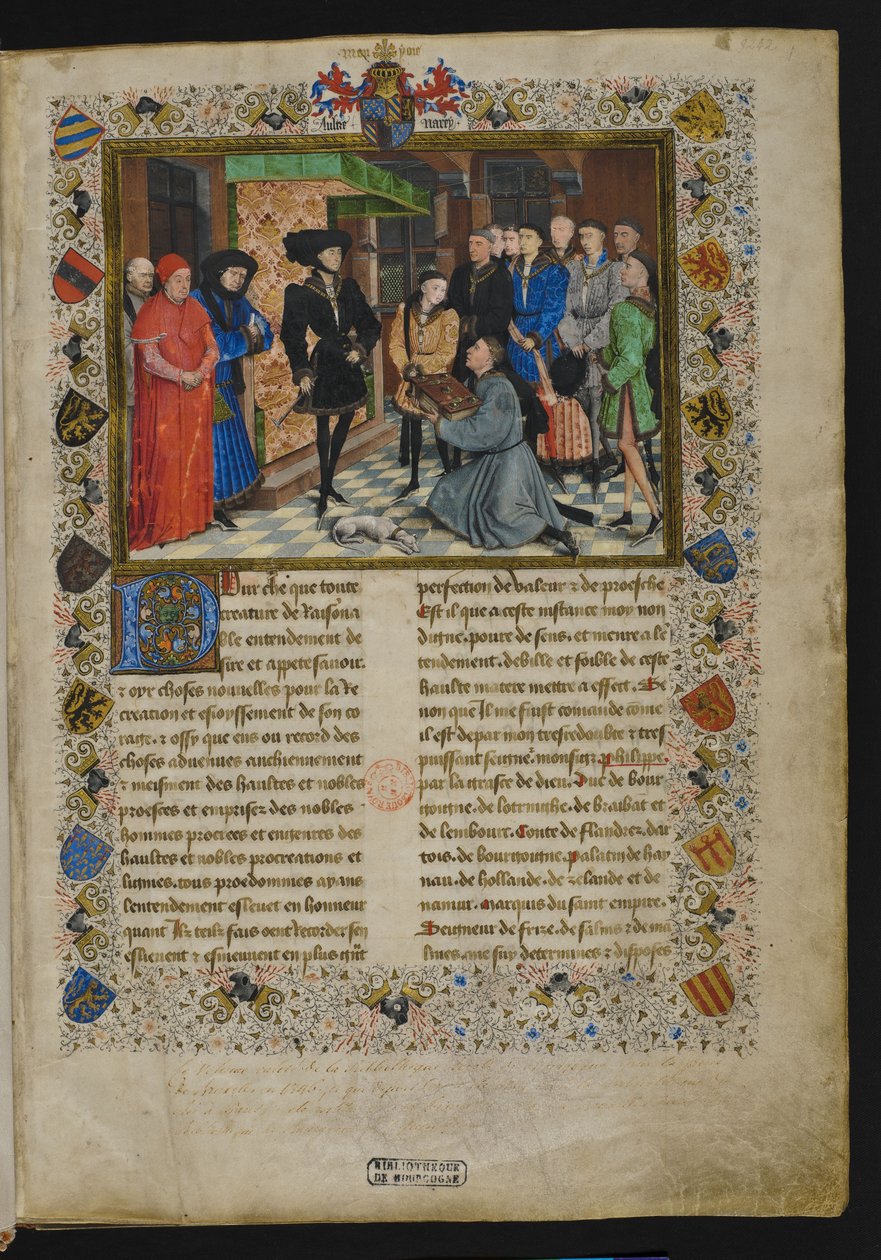 Jacques de Guise, Kroniki Hainaut, frontyspis autorstwa Rogier van der Weyden