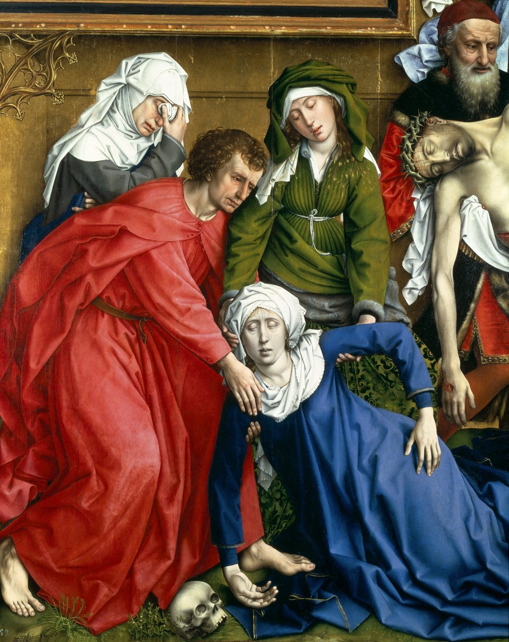 Zejście z krzyża, ok. 1435 (detal z 3756) autorstwa Rogier van der Weyden
