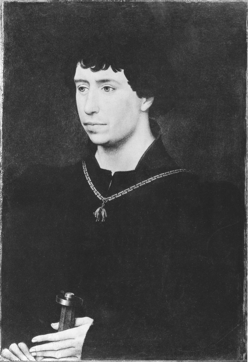 Portret Karola Śmiałego (1433-77) ostatniego księcia Burgundii autorstwa Rogier van der Weyden