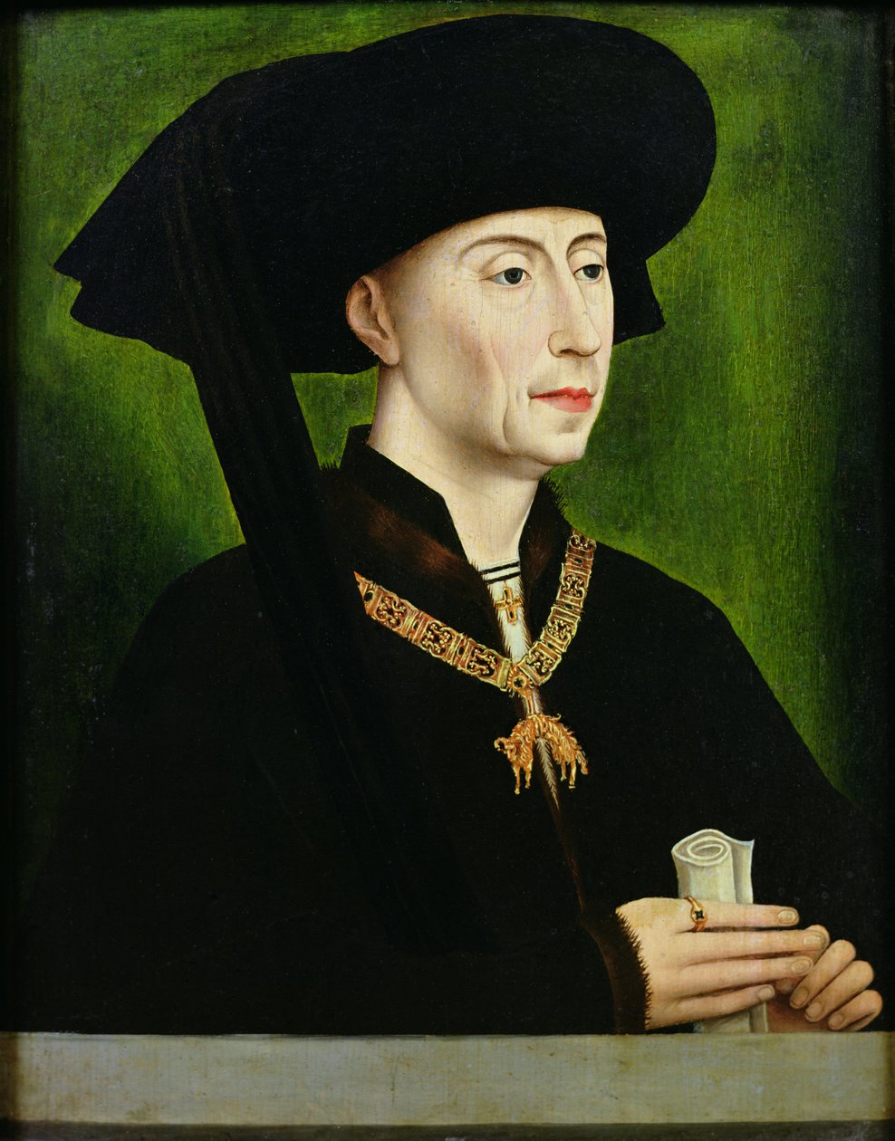 Portret Filipa le Bona (1396-1467) księcia Burgundii autorstwa Rogier van der Weyden