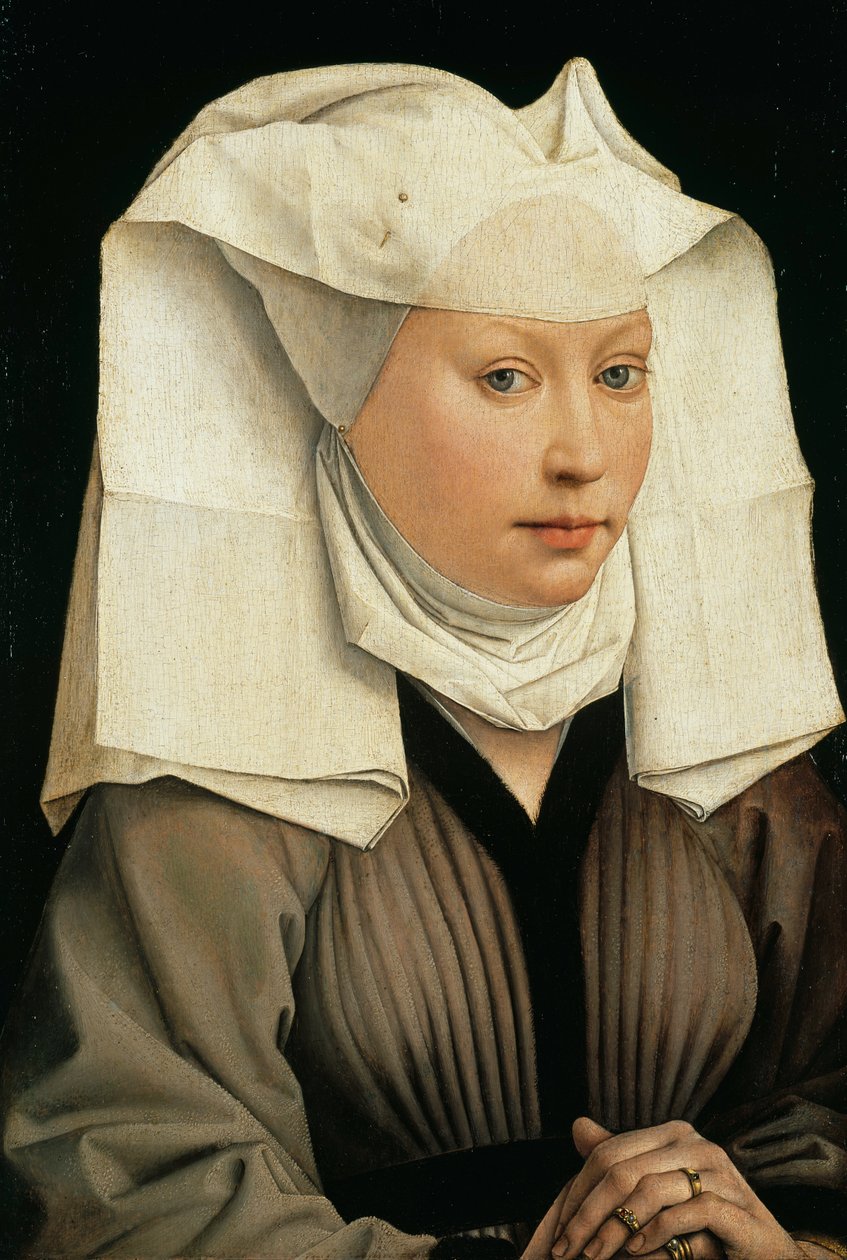 Portret kobiety w skrzydlatej czapce autorstwa Rogier van der Weyden