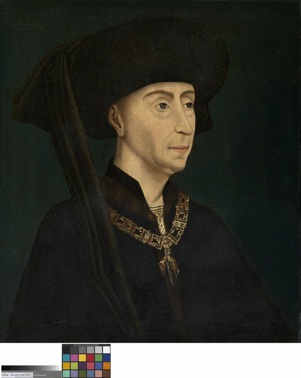 Portret Filipa Dobrego (olej na desce) autorstwa Rogier van der (after) Weyden