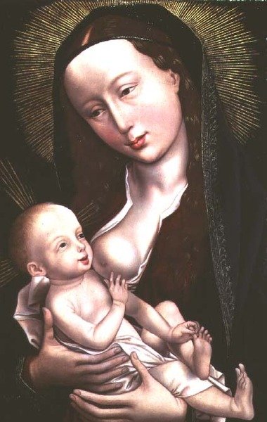 Madonna z Dzieciątkiem (panel) autorstwa Rogier van der (attr. to) Weyden