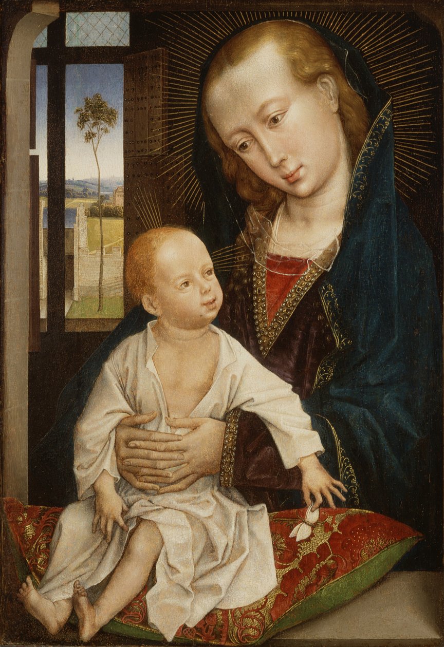 Dziewica z Dzieciątkiem autorstwa Rogier van der (follower of) Weyden