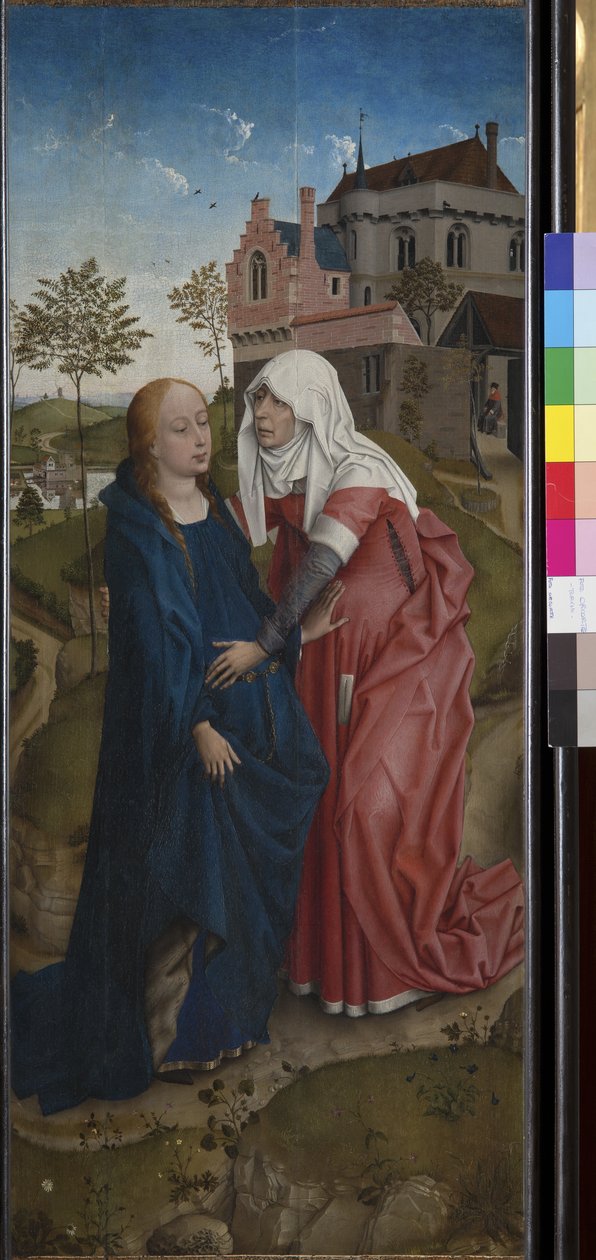 Nawiedzenie, ok. 1435 (tempera i olej na drewnie) autorstwa Rogier van der (workshop of) Weyden