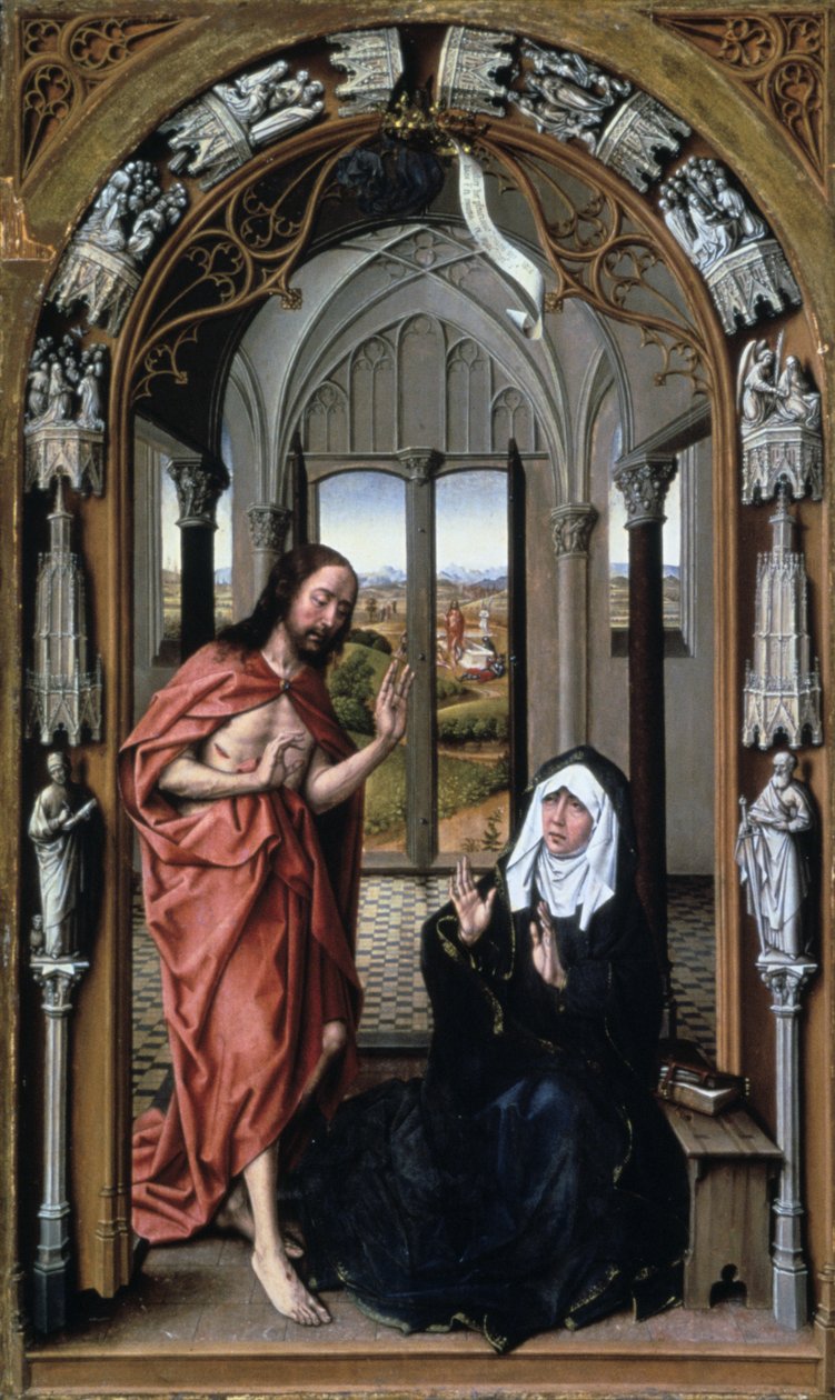 Chrystus ukazujący się matce, ok. 1440. autorstwa Rogier van der Weyden