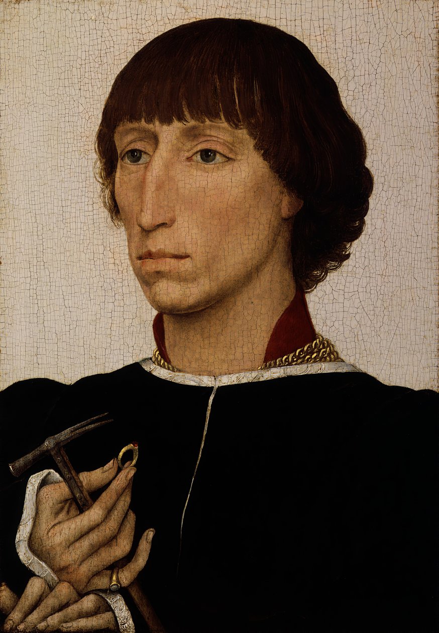 Francesco dEste ur. ok. 1429, zm. po 20 VII 1486, ca. 1460. autorstwa Rogier van der Weyden