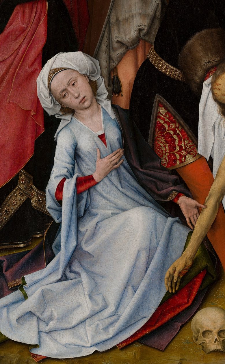 Szczegół Lamentacji (Mauristhuis) Marii Magdaleny autorstwa Rogier van der Weyden