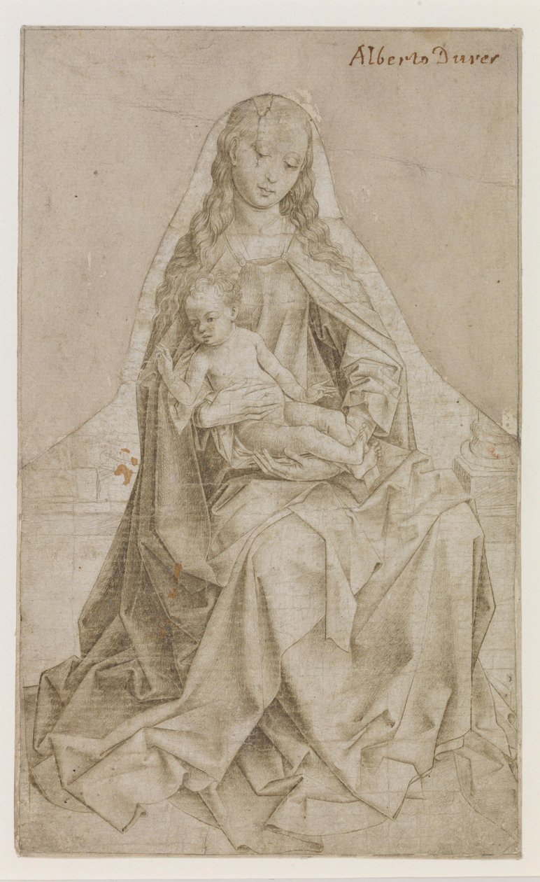 Madonna z błogosławieństwem Chrystusa-dziecka autorstwa Rogier van der Weyden
