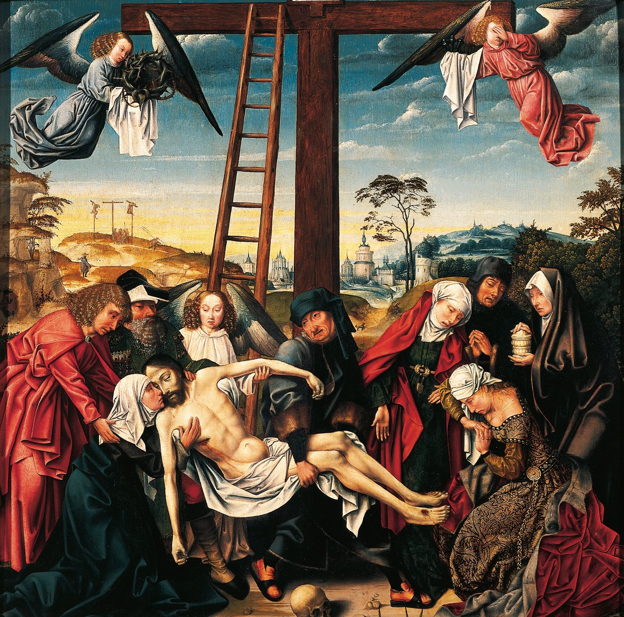 Pieta, Rogier van der Weyden (1399-1464) autorstwa Rogier van der Weyden