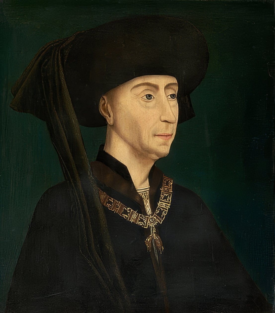 Portret Filipa Dobrego, księcia Burgundii (1396-1467) autorstwa Rogier van der Weyden