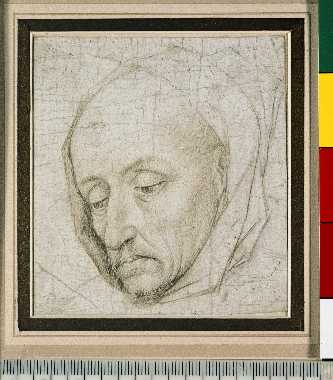 Studium głowy starca, XV w. (silverpoint na papierze) autorstwa Rogier van der Weyden