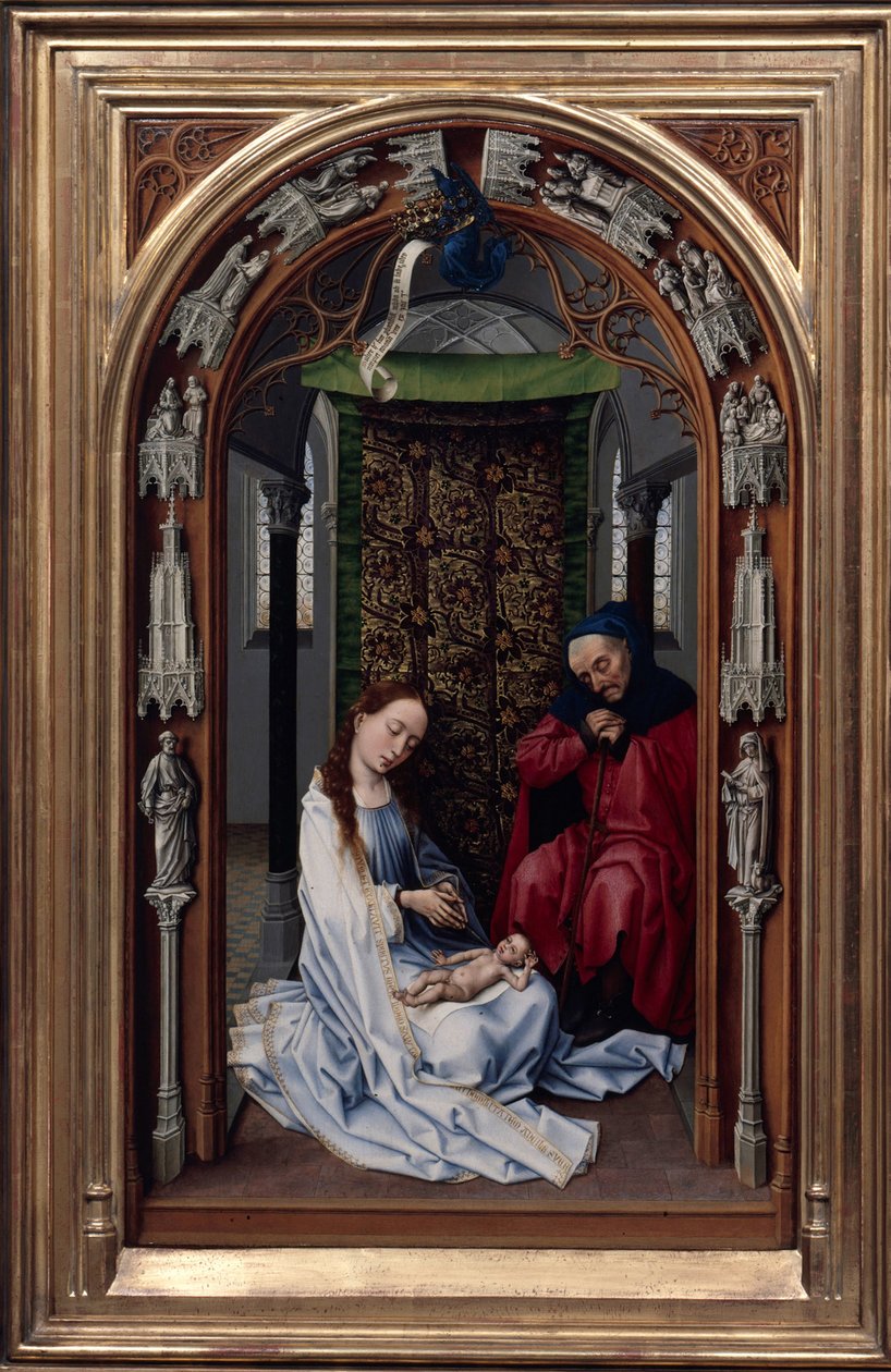 Ołtarz Matki Bożej Miraflores Ołtarz lewy, ok. 1900 r. 1440 autorstwa Rogier van der Weyden
