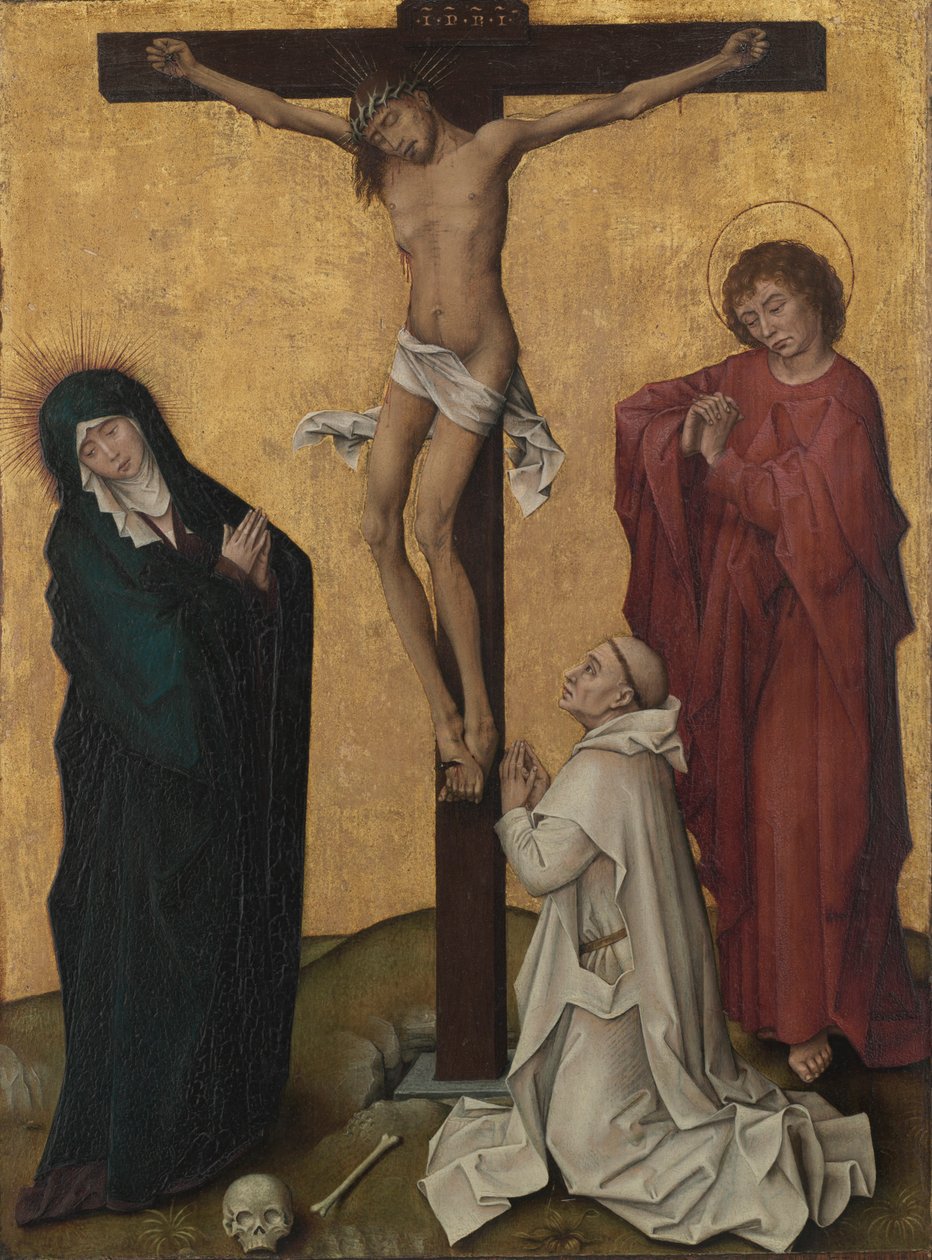 Ukrzyżowanie z mnichem kartuzem, ok. 1930 r. 1460. autorstwa Rogier van der Weyden