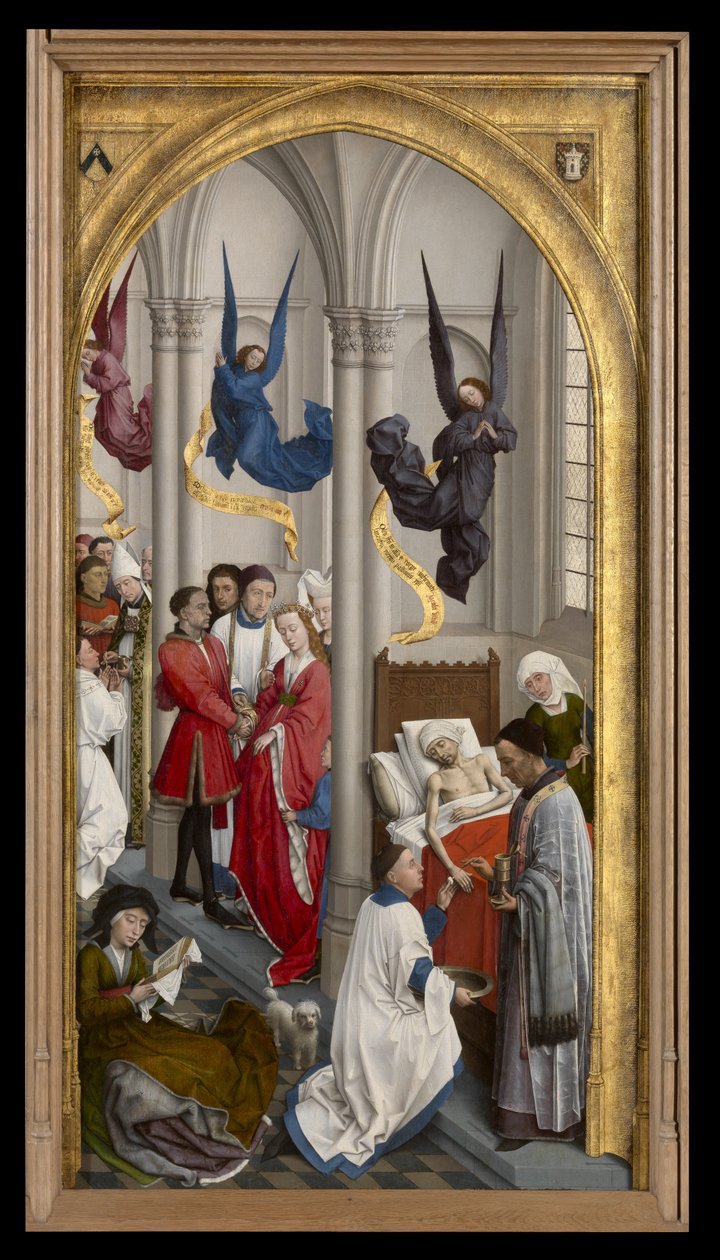 Ordinatio, małżeństwo i ekstremalne namaszczenie autorstwa Rogier van der Weyden
