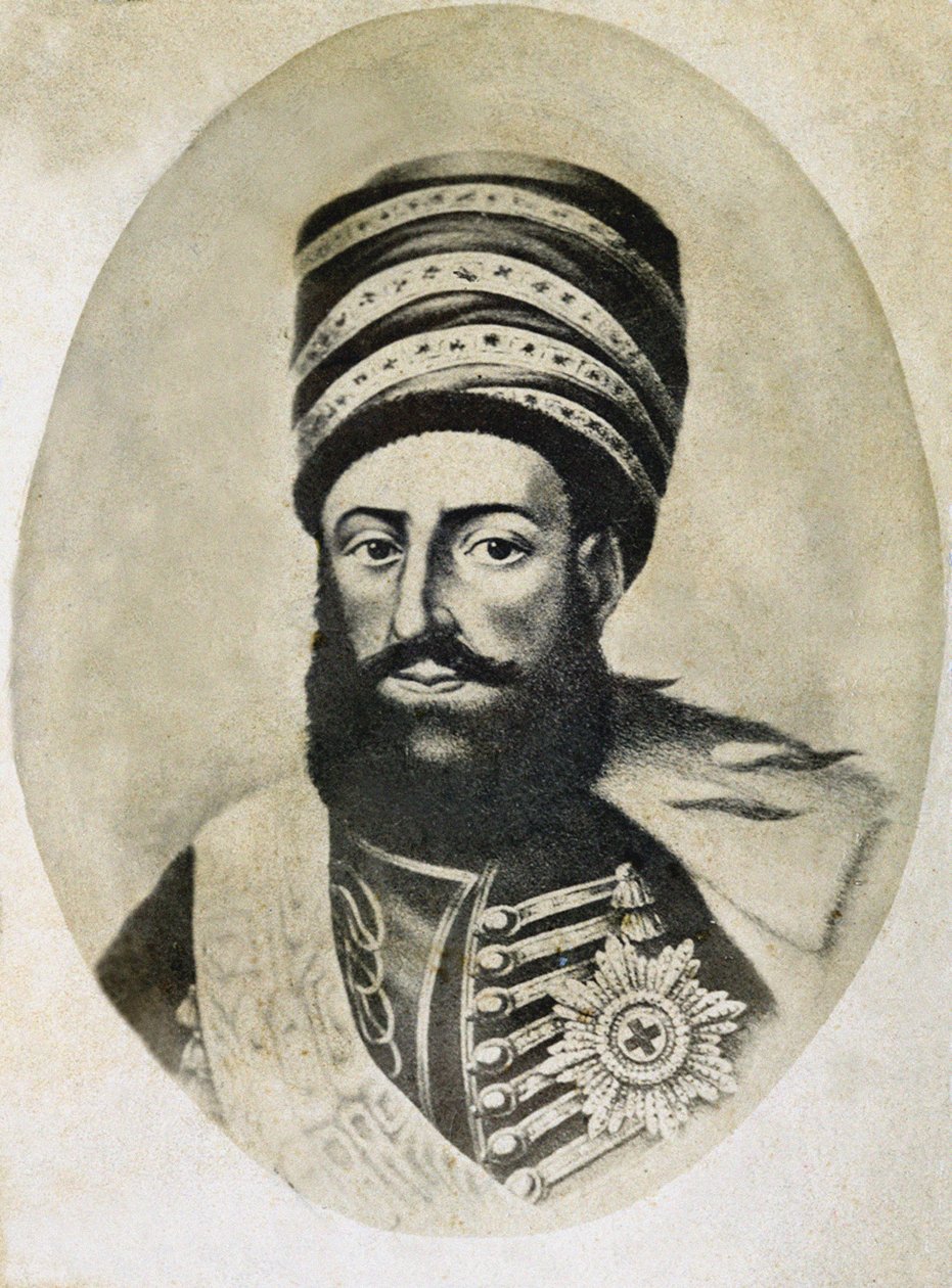 Król Herakliusz II Gruzji 1720-1798, druga połowa XIX wieku autorstwa Roinov