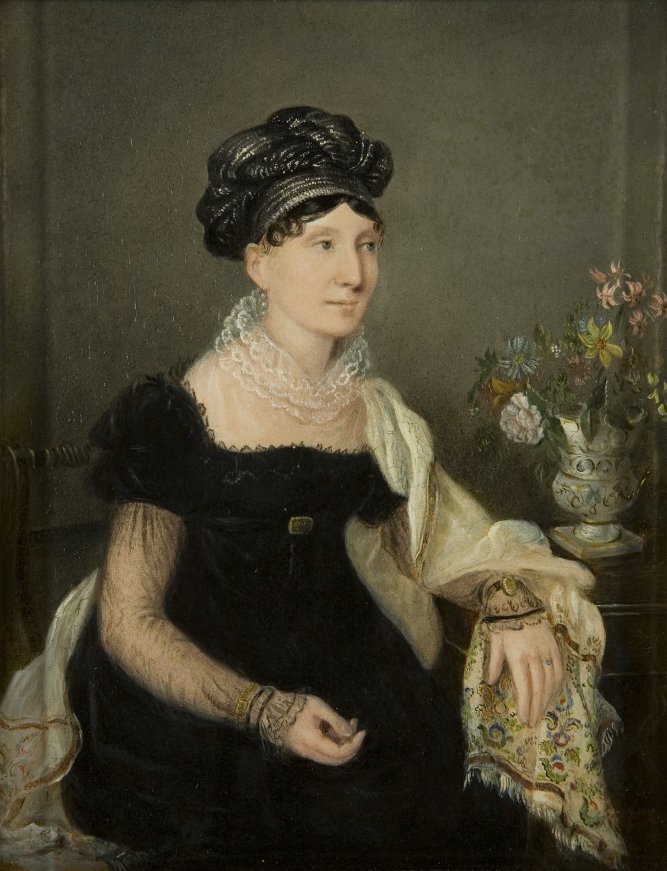 Madame Catalani, ok. 1821 (olej na tartaku) autorstwa Rolinda Sharples