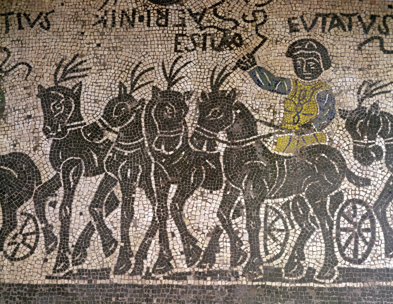 Kwadryga (mozaika) autorstwa Roman