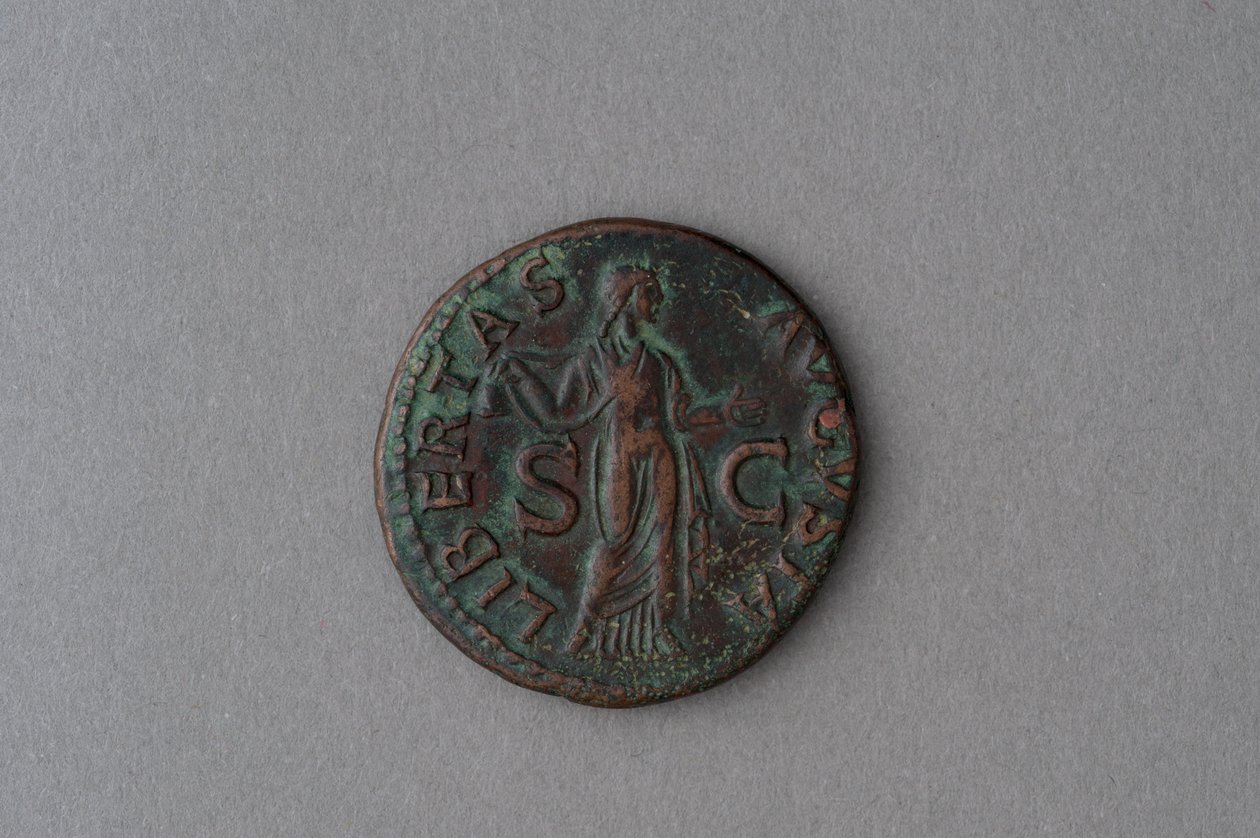 Moneta Klaudiusza (brąz) autorstwa Roman