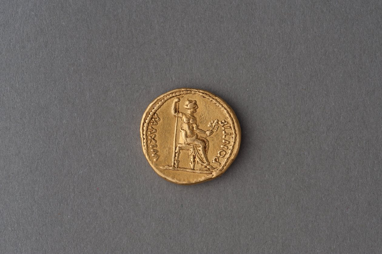 Aureus Tyberiusza (złoto) autorstwa Roman