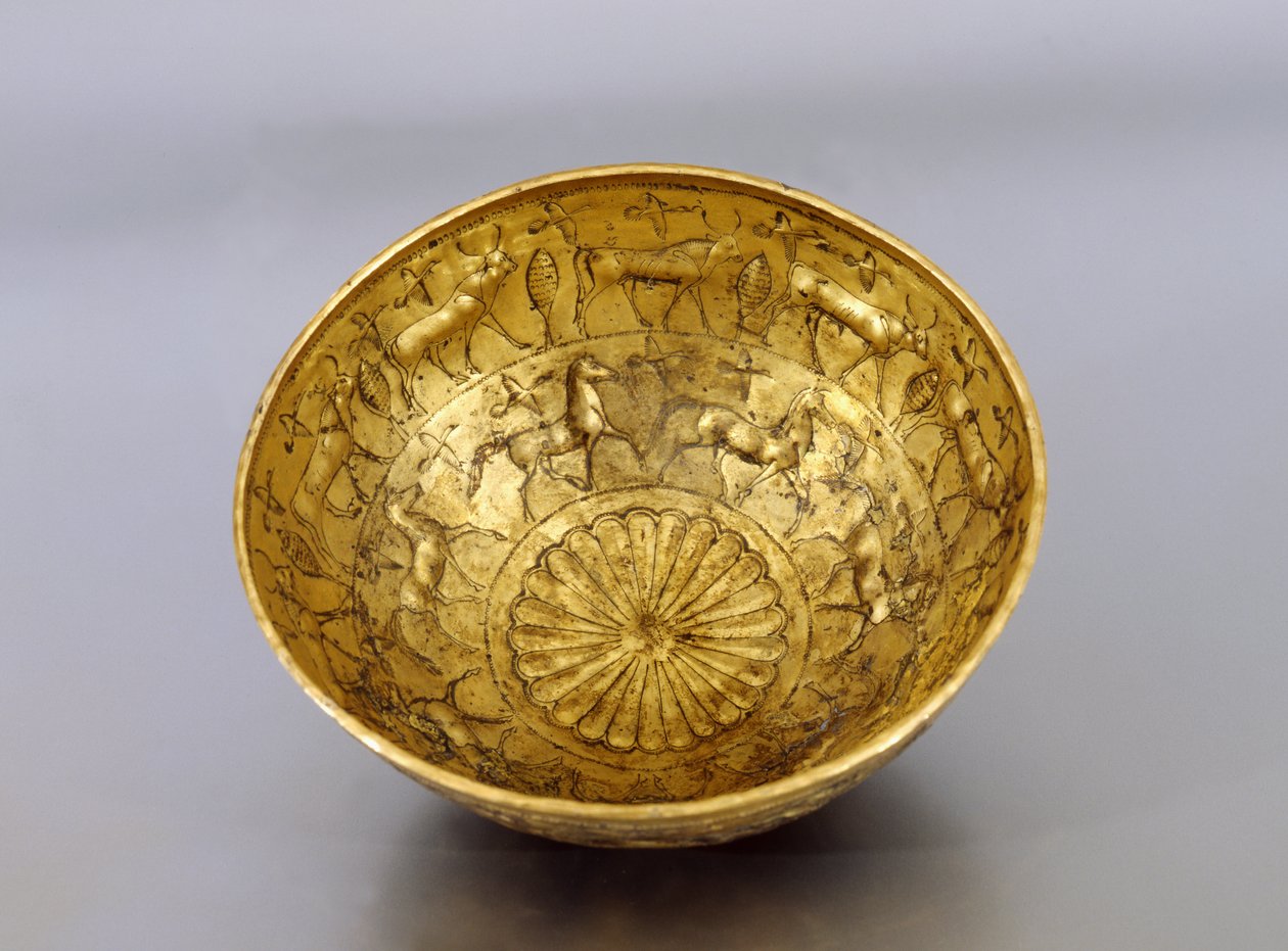 Miska z Grobowca Bernardiniego di Palestrina (złoto) autorstwa Roman